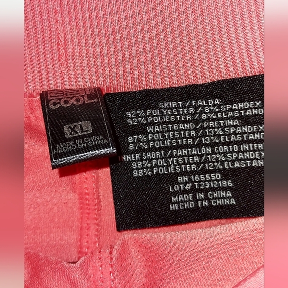 32 Degrees Coral Pink Skirt With Shorts And Pockets - Picture 2 of 4